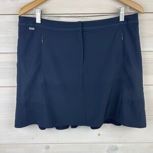 NIVO Golf Skort Navy Blue Skirt Ruffle Hem Womens Size 10